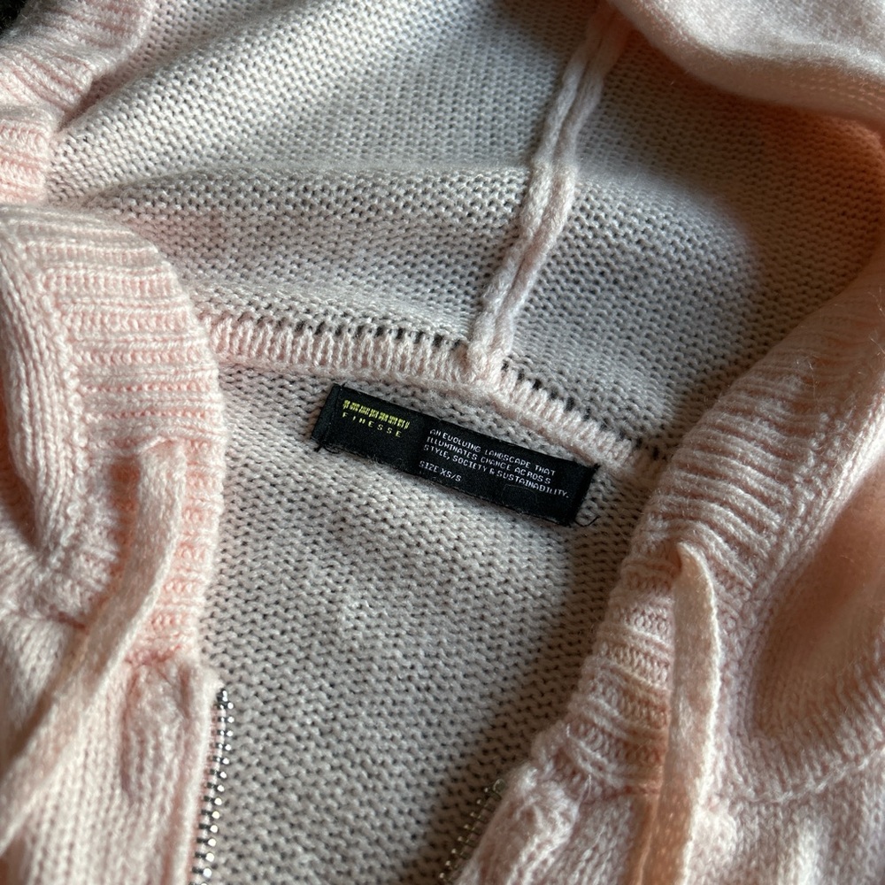 Alyssa Pink Knit Cropped Jacket